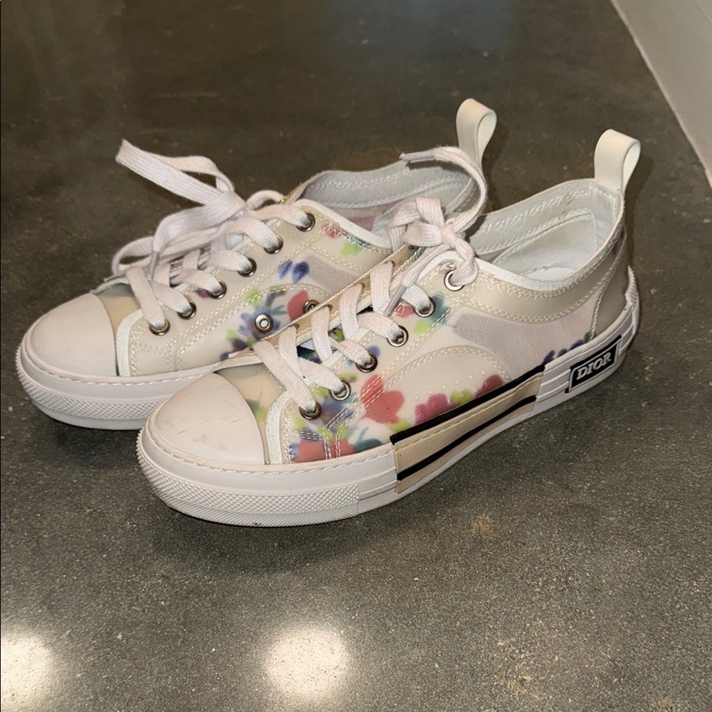 Dior Floral Sneakers size 8